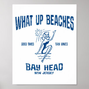 Bay Head New Jersey Nj Funny Vintage Beaches Tee M Poster
