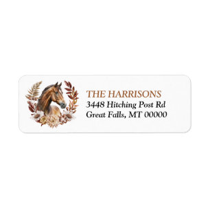Bay Horse Autumn Wreath