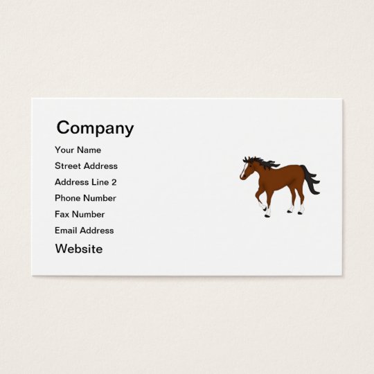 Bay Horse Business Card