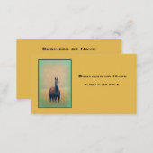 Bay Horse Standing in a Field Business Card (Front/Back)