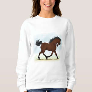 Bay Horse With Blaze Sweatshirt