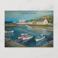 Bay Hotel Cushendun oil painting by Joanne Casey -