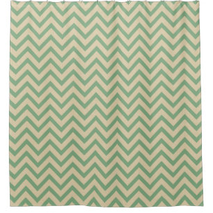 Bay Leaf Spice Moods Chevrons Shower Curtain