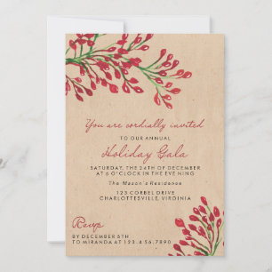 Bay Leaves Christmas/Holiday Party Invitations