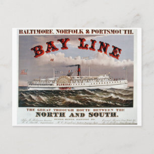 Bay Line - The Great Through Line Postcard