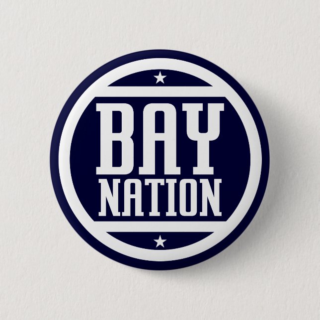 Bay Nation 6 Cm Round Badge (Front)