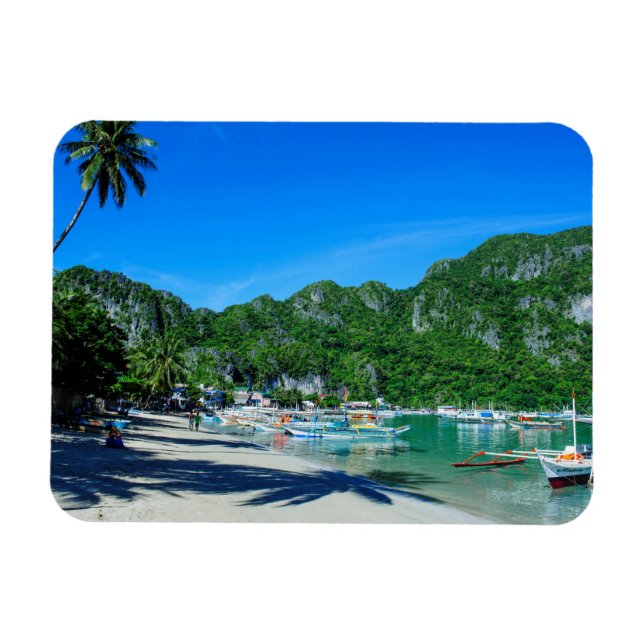 Bay Of El Nido Beach Magnet (Horizontal)