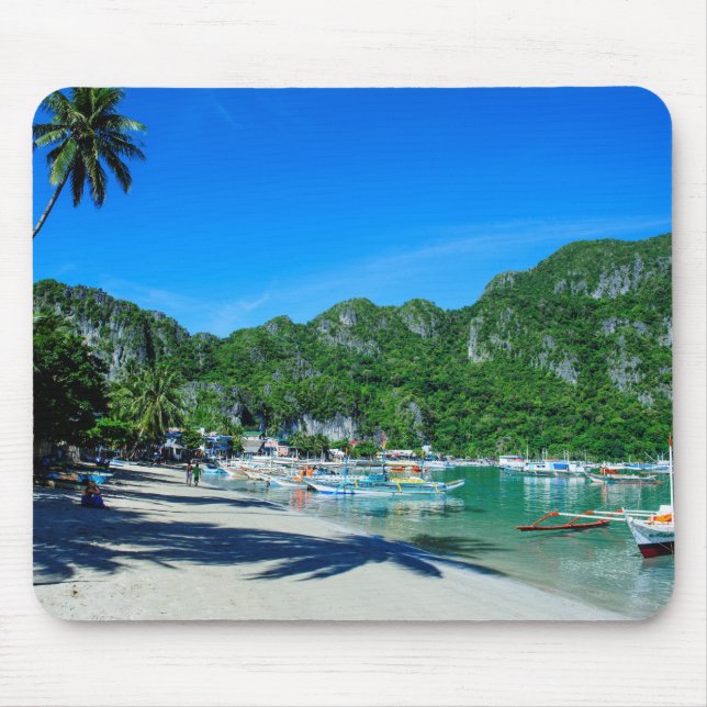 Bay Of El Nido Beach Mouse Mat (Front)