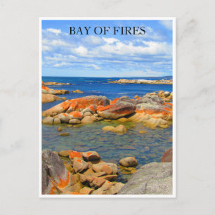 bay of fires granite water postcard