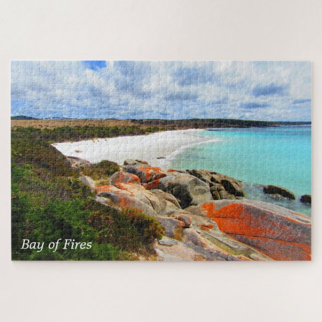 bay of fires rocks jigsaw puzzle (Horizontal)