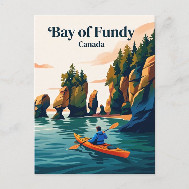 Bay of Fundy, Canada Postcard (Front)