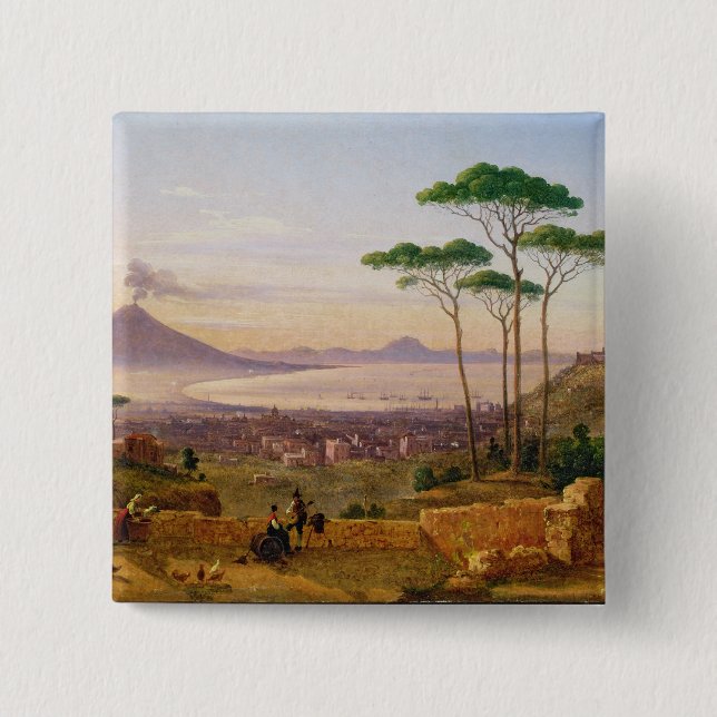 Bay of Naples 15 Cm Square Badge (Front)