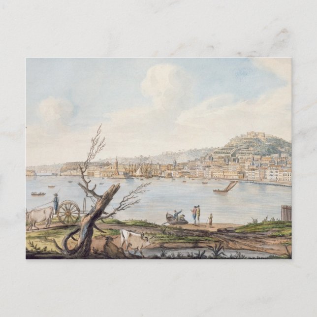 Bay of Naples from sea shore near the Maddalena Br Postcard (Front)