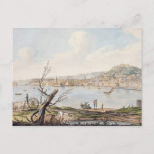Bay of Naples from sea shore near the Maddalena Br Postcard