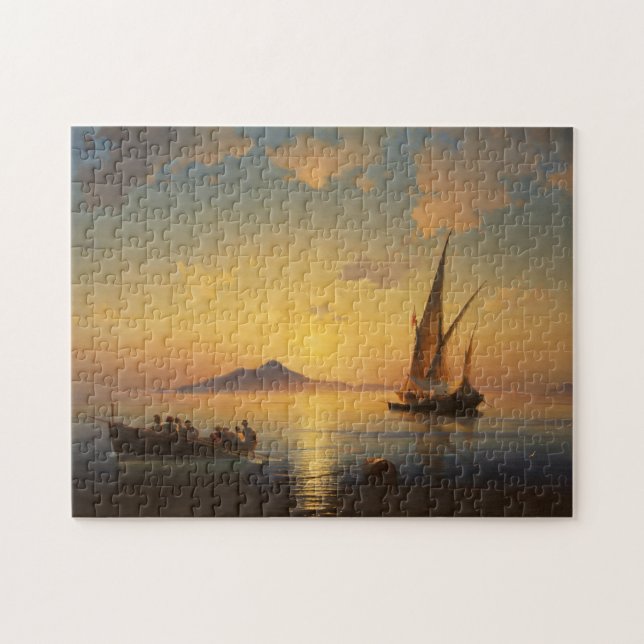 Bay of Naples Ivan Aivazovsky seascape waterscape Jigsaw Puzzle (Horizontal)