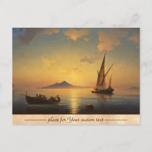 Bay of Naples Ivan Aivazovsky seascape waterscape Postcard
