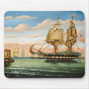 Bay of New York, Sunset Mouse Mat