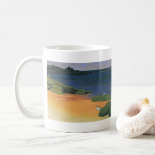 Bay of Tregastel by Felix Vallotton, Fine Art Coffee Mug