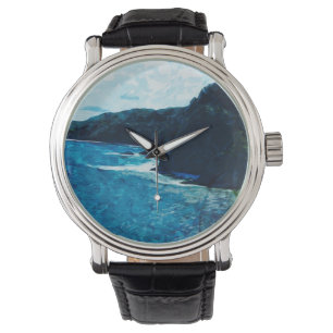 Bay On The Road To Hana Maui Abstract Watch