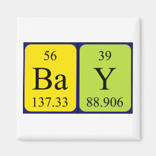 Bay periodic table name magnet