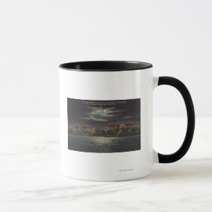 Bay Pines, Florida - Moonlit View of Hospital Mug