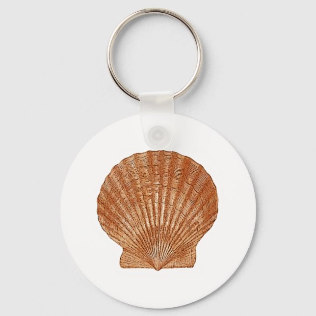 Bay Scallop Shell Key Ring (Front)