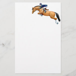 Bay Show Jumper Horse Stationery