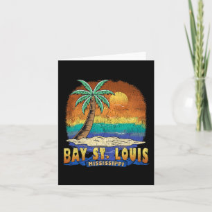 Bay St. Louis Mississippi Vintage Distressed Souve Card