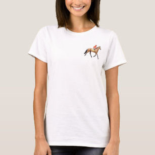 Bay Thoroughbred Racehorse Baby Doll Shirt