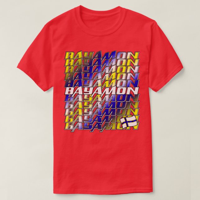 Bayamon Cascade text 2 T-Shirt (Design Front)