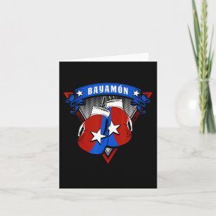 Bayamon Puerto Rico Boxing Gloves Puerto Rican Cam Card