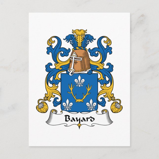 Bayard Family Crest Postcard (Front)