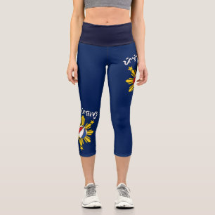 Baybayin Pilipinas Basketball Capri Leggings