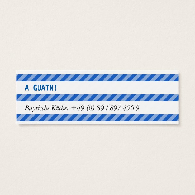 Bayerische Mini Karten (Back)