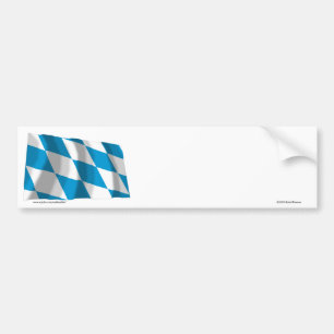 Bayern / Bavaria Flag (Lozengy Version) Bumper Sticker