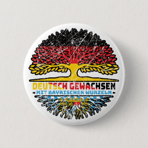 Bayern Bayrisch Deutsch Deutschland Baum Wurzel 6 Cm Round Badge