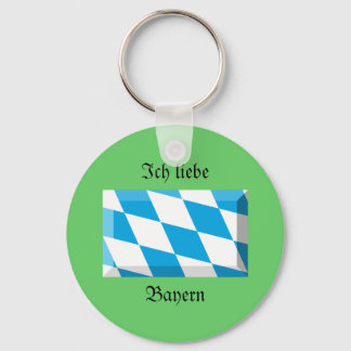 Bayern Flag Gem Key Ring