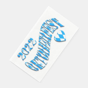 Bayern German Beer Festival Logo Oktoberfest 2022  Napkin