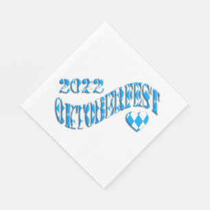 Bayern German Beer Festival Logo Oktoberfest 2022  Napkin