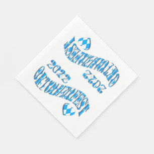 Bayern German Beer Festival Logo Oktoberfest 2022 Napkin