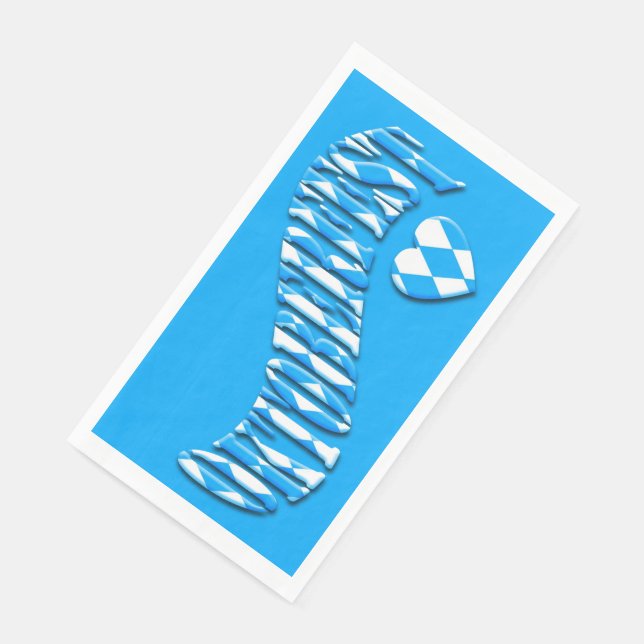 Bayern German Beer Festival Logo Oktoberfest 2022 Napkin (Corner)