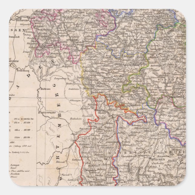 Bayern, Germany Square Sticker (Front)