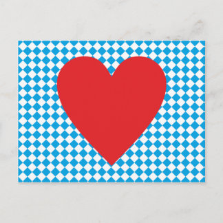 Bayern Herz heart Bavaria Postcard