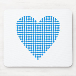Bayern Herz Rauten Bavaria heart diamonds Mouse Mat