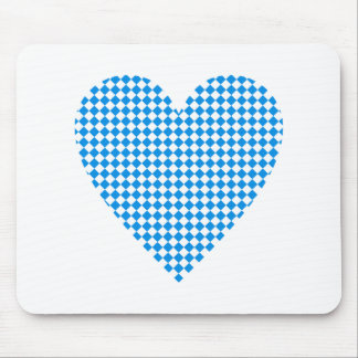 Bayern Herz Rauten Bavaria heart diamonds Mouse Mat