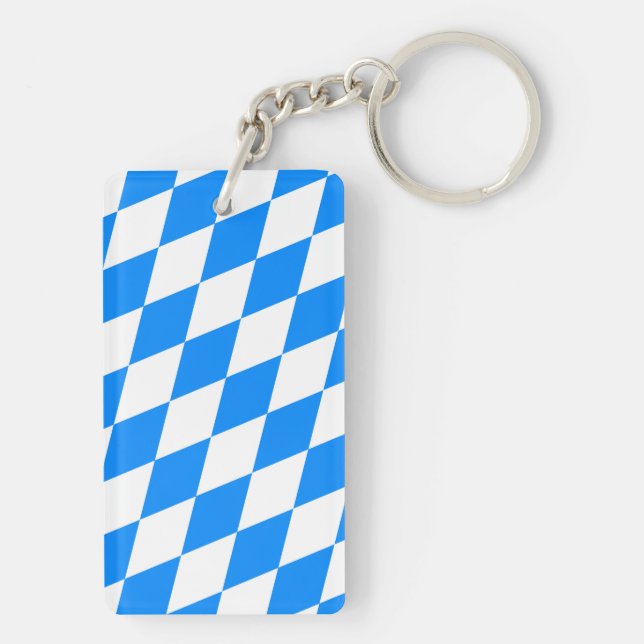 Bayern Rauten Fahne Key Ring (Back)