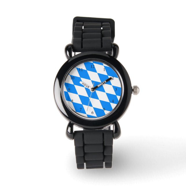 Bayern Rauten Fahne Watch (Front)