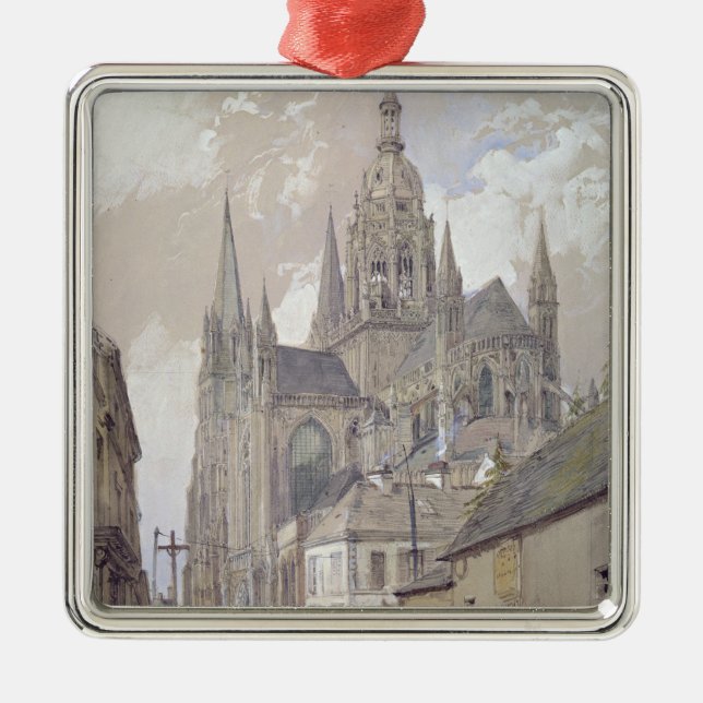 Bayeux Cathedral, View from the South East Metal Tree Decoration (Front)