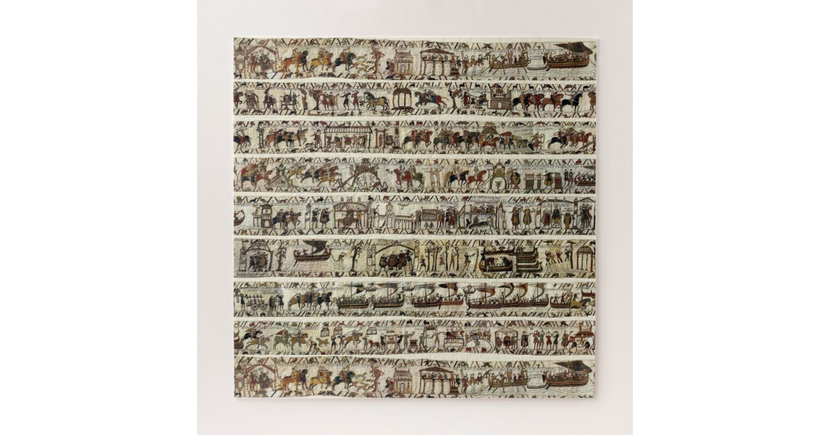 BAYEUX TAPESTRY 1066 Battle of Hastings Jigsaw Puzzle Zazzle