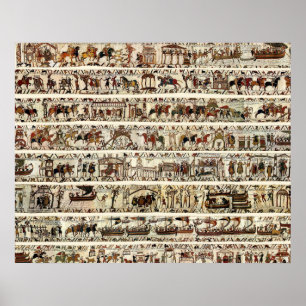 BAYEUX TAPESTRY 1066 Battle of Hastings Poster